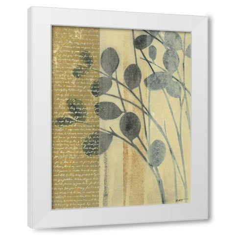 Whisper I White Modern Wood Framed Art Print by Wyatt Jr., Norman