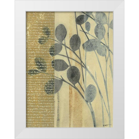 Whisper I White Modern Wood Framed Art Print by Wyatt Jr., Norman