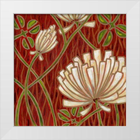 Gretchen II White Modern Wood Framed Art Print by Deans, Karen