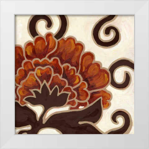 Lynne II White Modern Wood Framed Art Print by Deans, Karen