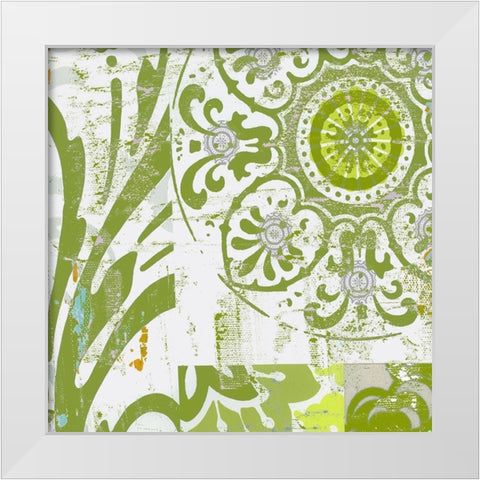 Big Wheel II White Modern Wood Framed Art Print by Mountain, Ricki