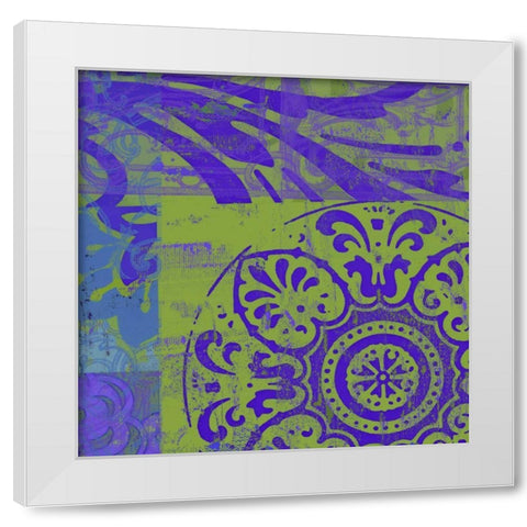 Royal Jewels II White Modern Wood Framed Art Print by Mountain, Ricki