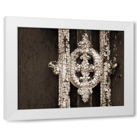 Ornament II White Modern Wood Framed Art Print by Christensen, Jim