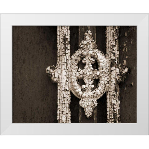 Ornament II White Modern Wood Framed Art Print by Christensen, Jim