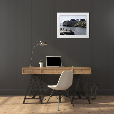 Coastal Shore I White Modern Wood Framed Art Print by Christensen, Jim