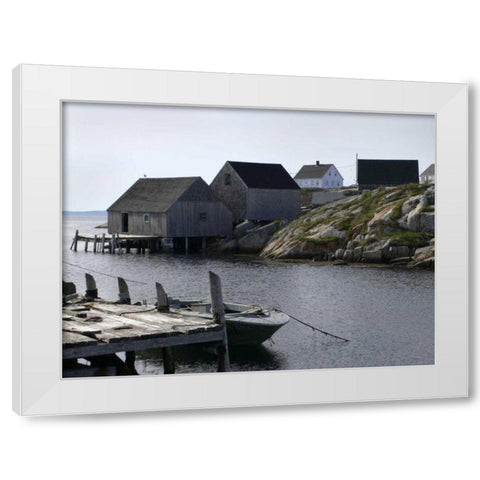 Coastal Shore I White Modern Wood Framed Art Print by Christensen, Jim