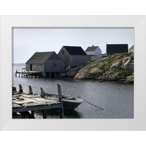 Coastal Shore I White Modern Wood Framed Art Print by Christensen, Jim