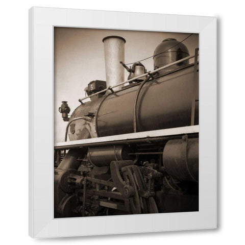 Olde Time Travel I White Modern Wood Framed Art Print by Christensen, Jim