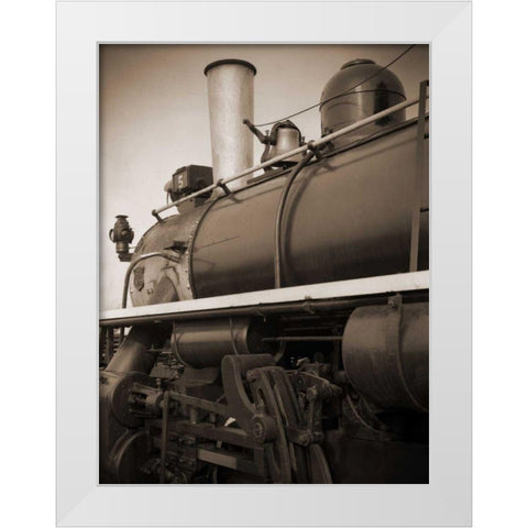 Olde Time Travel I White Modern Wood Framed Art Print by Christensen, Jim