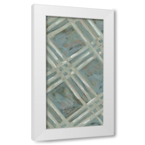 Primary Pattern I White Modern Wood Framed Art Print by Deans, Karen