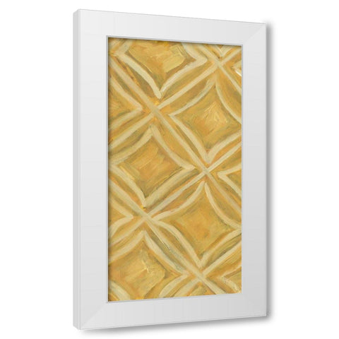 Primary Pattern V White Modern Wood Framed Art Print by Deans, Karen