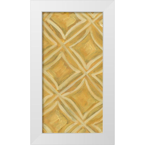 Primary Pattern V White Modern Wood Framed Art Print by Deans, Karen