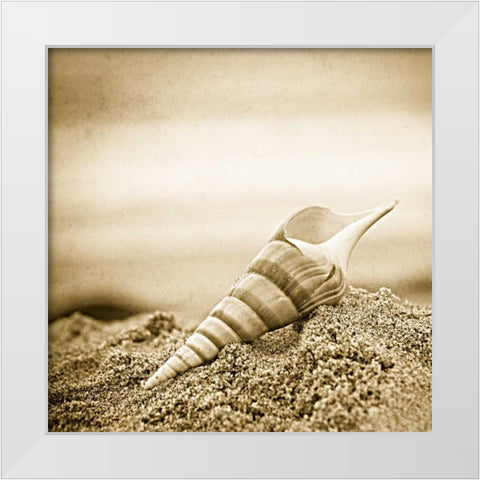 Selfless White Modern Wood Framed Art Print by Hartson-Weddle, Ryan
