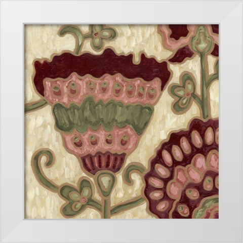 Romantic Chintz II White Modern Wood Framed Art Print by Deans, Karen