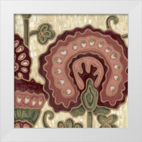 Romantic Chintz III White Modern Wood Framed Art Print by Deans, Karen