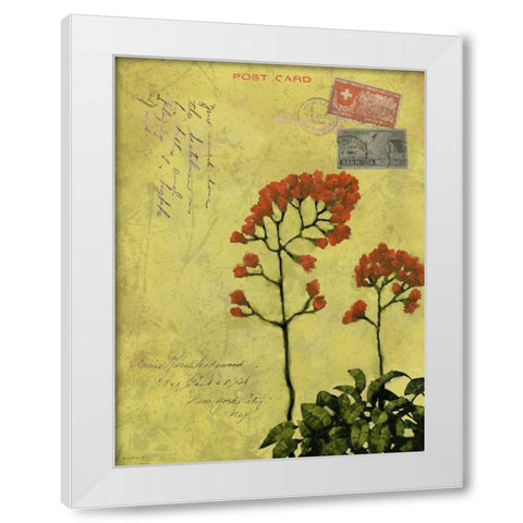 Postage VII White Modern Wood Framed Art Print by Novak, Rick