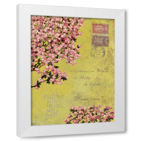 Postage VIII White Modern Wood Framed Art Print by Novak, Rick