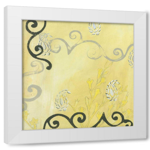 Canary II White Modern Wood Framed Art Print by Fuchs, Jodi