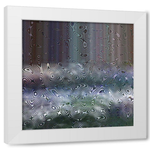 Waterfall I White Modern Wood Framed Art Print by Harrington, Danielle