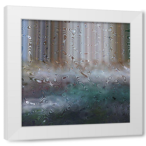Waterfall II White Modern Wood Framed Art Print by Harrington, Danielle