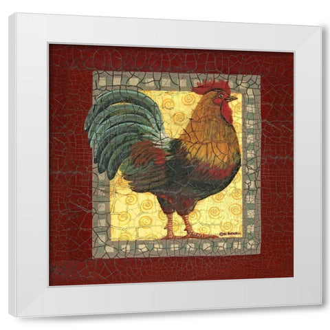 Chic Rainbow White Modern Wood Framed Art Print by Russell, Wendy