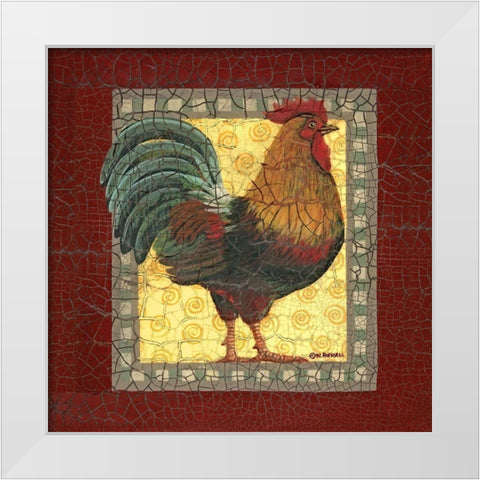 Chic Rainbow White Modern Wood Framed Art Print by Russell, Wendy