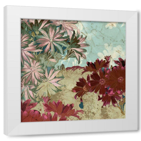 Tokyo Rose I White Modern Wood Framed Art Print by Vision Studio
