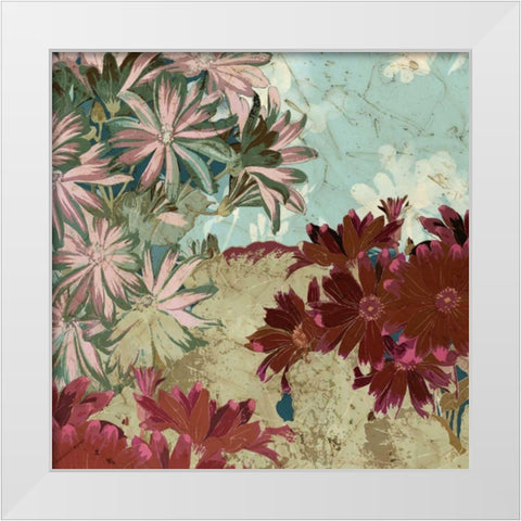Tokyo Rose I White Modern Wood Framed Art Print by Vision Studio