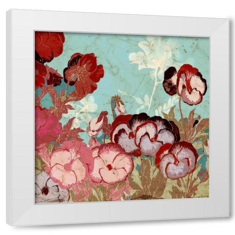 Tokyo Rose II White Modern Wood Framed Art Print by Vision Studio