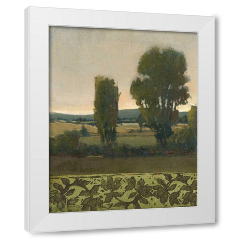 Peaceful Valley I White Modern Wood Framed Art Print by OToole, Tim