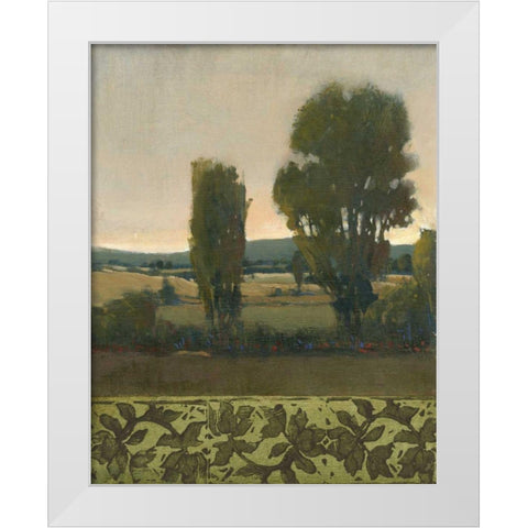 Peaceful Valley I White Modern Wood Framed Art Print by OToole, Tim