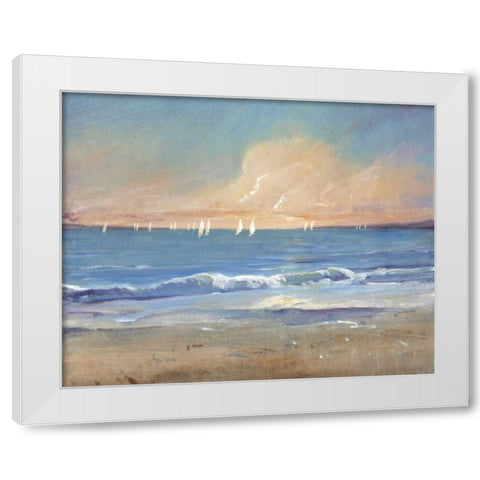 Sailing Breeze I White Modern Wood Framed Art Print by OToole, Tim