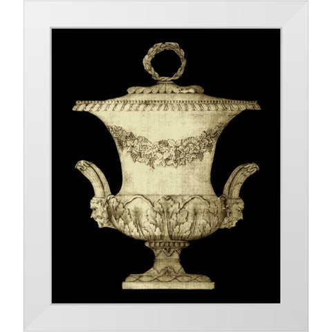 Garden Antiquities III White Modern Wood Framed Art Print by Vision Studio