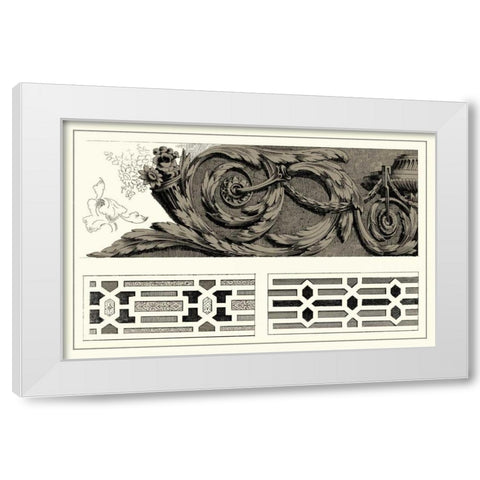 Baroque Details IV White Modern Wood Framed Art Print by Vision Studio