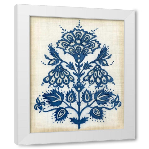 Eastern Indigo I White Modern Wood Framed Art Print by Meagher, Megan
