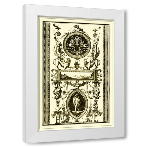 Ivory Screen II White Modern Wood Framed Art Print by Vision Studio