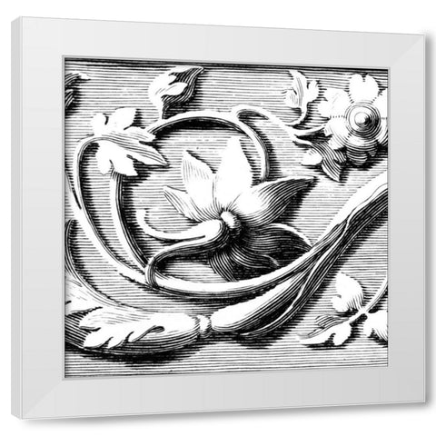 Sculptural Detail III White Modern Wood Framed Art Print by Vision Studio
