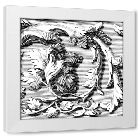 Sculptural Detail IV White Modern Wood Framed Art Print by Vision Studio