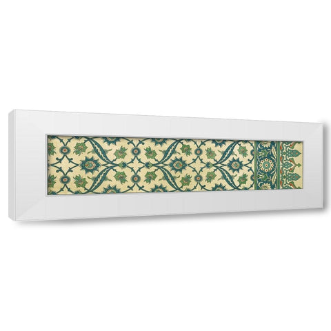 Panel Arabesque IV White Modern Wood Framed Art Print by Vision Studio