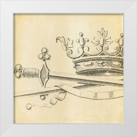 Decorative Elegance IX White Modern Wood Framed Art Print by Harper, Ethan