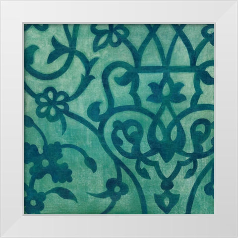 Persian Motif IV White Modern Wood Framed Art Print by Meagher, Megan