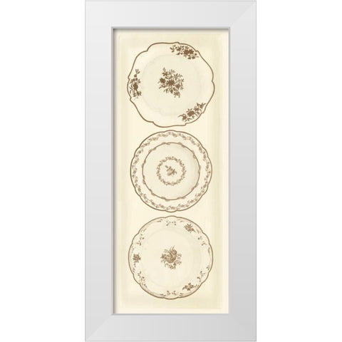 Sevres Porcelain Panel I White Modern Wood Framed Art Print by Garnier