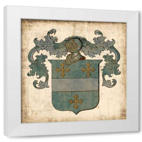 Noble Heritage III White Modern Wood Framed Art Print by Vision Studio