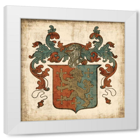 Noble Heritage IV White Modern Wood Framed Art Print by Vision Studio