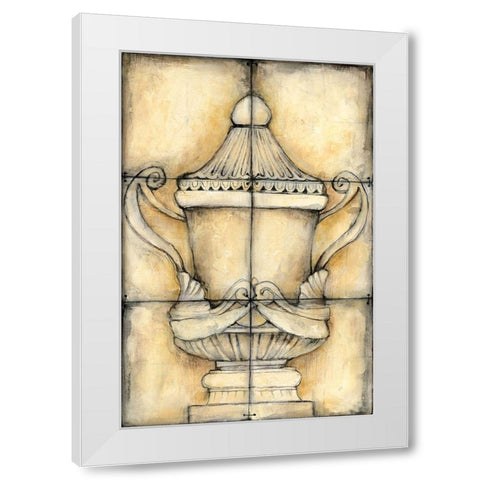 Ceramic Urn II White Modern Wood Framed Art Print by Goldberger, Jennifer