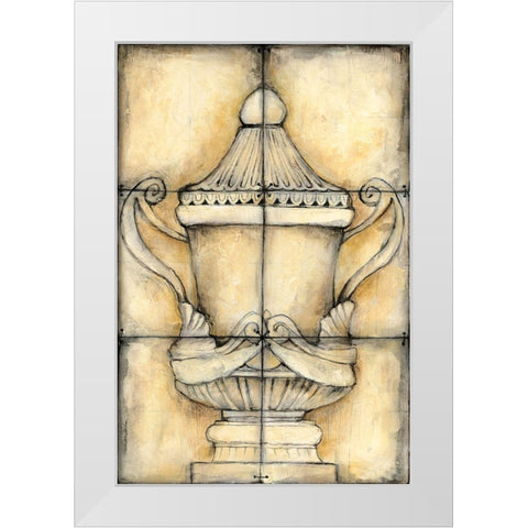 Ceramic Urn II White Modern Wood Framed Art Print by Goldberger, Jennifer