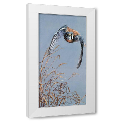 Prairie Lighting White Modern Wood Framed Art Print by Mock, Carolyn