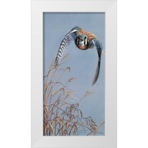 Prairie Lighting White Modern Wood Framed Art Print by Mock, Carolyn