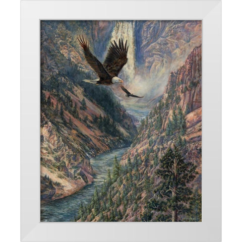 America the Best White Modern Wood Framed Art Print by Mock, Carolyn