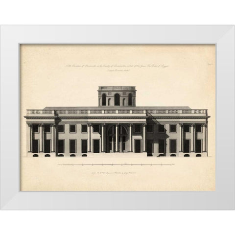 Antique Façade I White Modern Wood Framed Art Print by Richardson